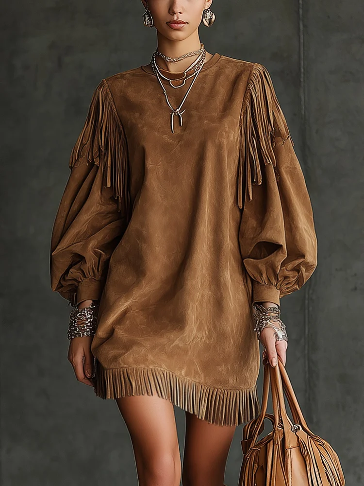 Zoé | Mini-robe en daim