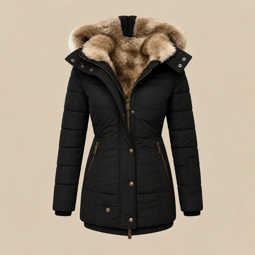 Anna™ | Manteau d’hiver chaud avec doublure effet fourrure