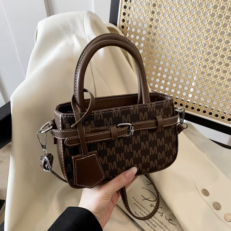 Sac à bandoulière synthétique marron