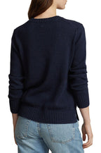Colette | Pull ample en maille vintage américain à motif ourson