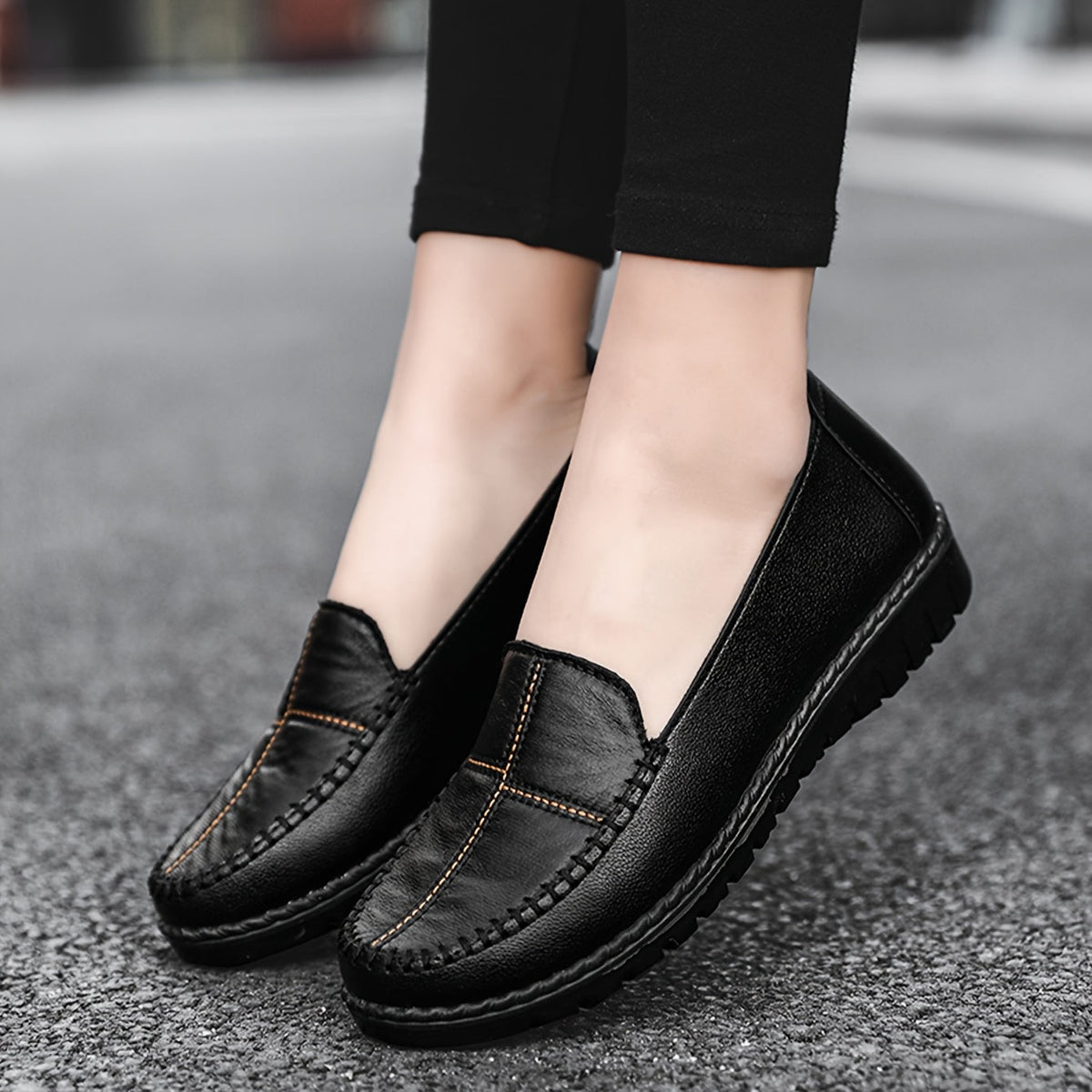Estelle | Mocassins confort surpiqués