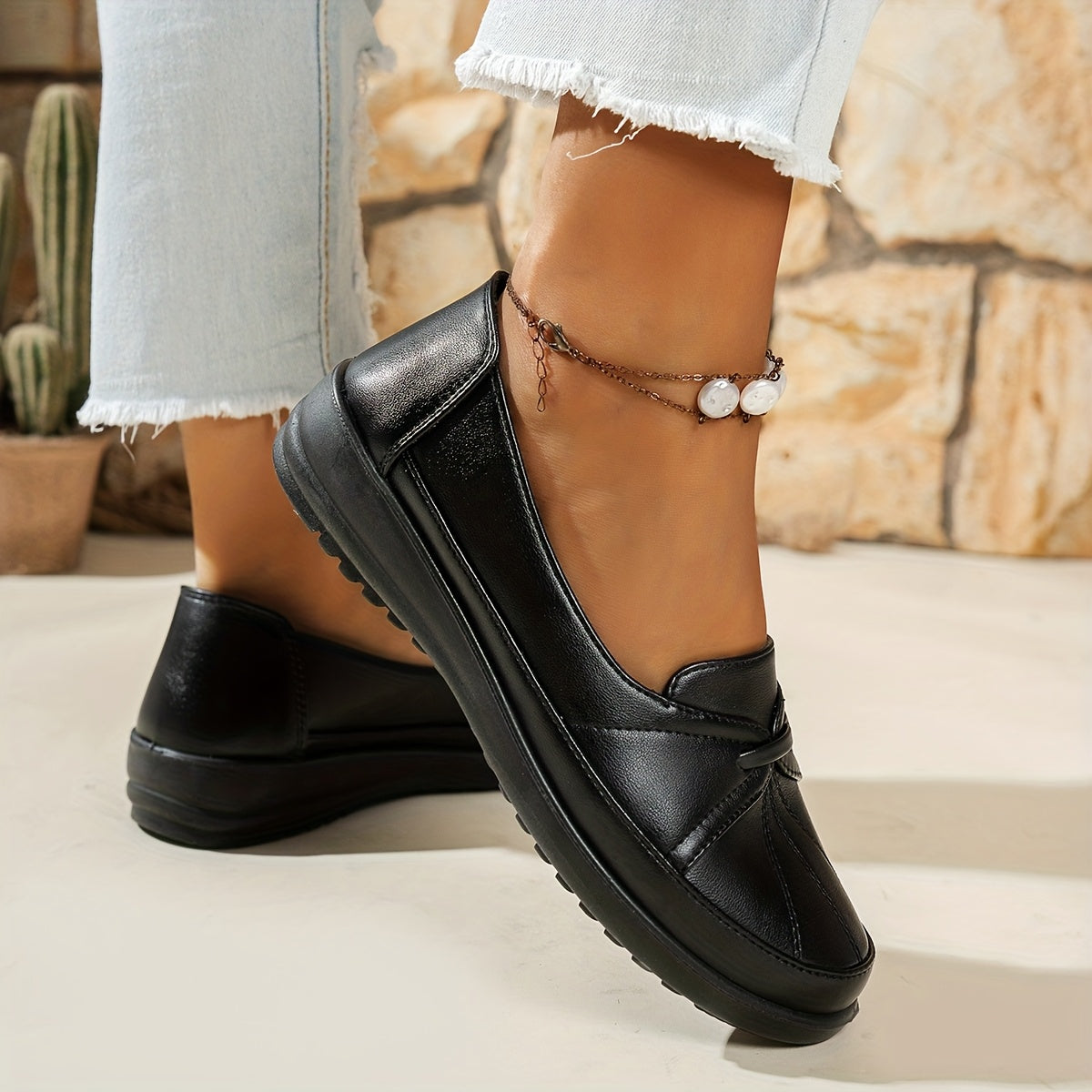 Blandine | Mocassins confort à détail nœud