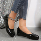 Diane | Escarpins vernis à petit talon compensé