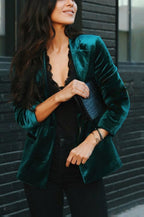 Violette | Blazer chic en velours