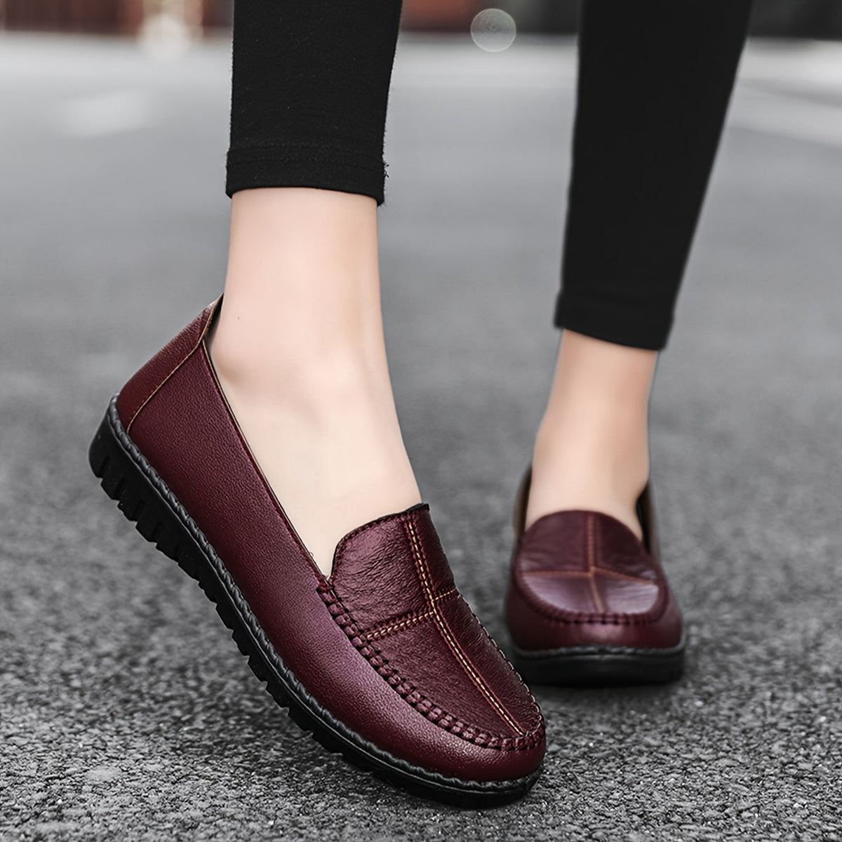 Estelle | Mocassins confort surpiqués