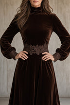 Monique | Robe en velours
