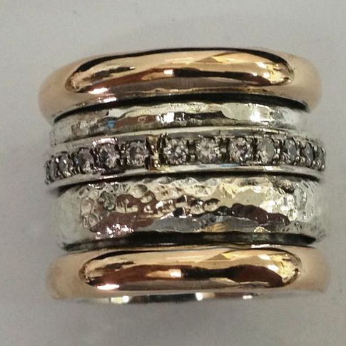 Perrine - Bague vintage martelée