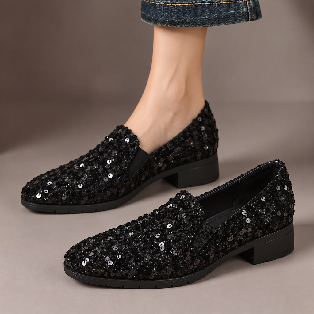 Fanny | Mocassins à enfiler à sequins