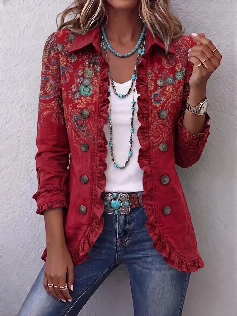 Noëlle | Veste à motif cachemire