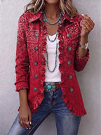 Léocadie | Veste à motif cachemire