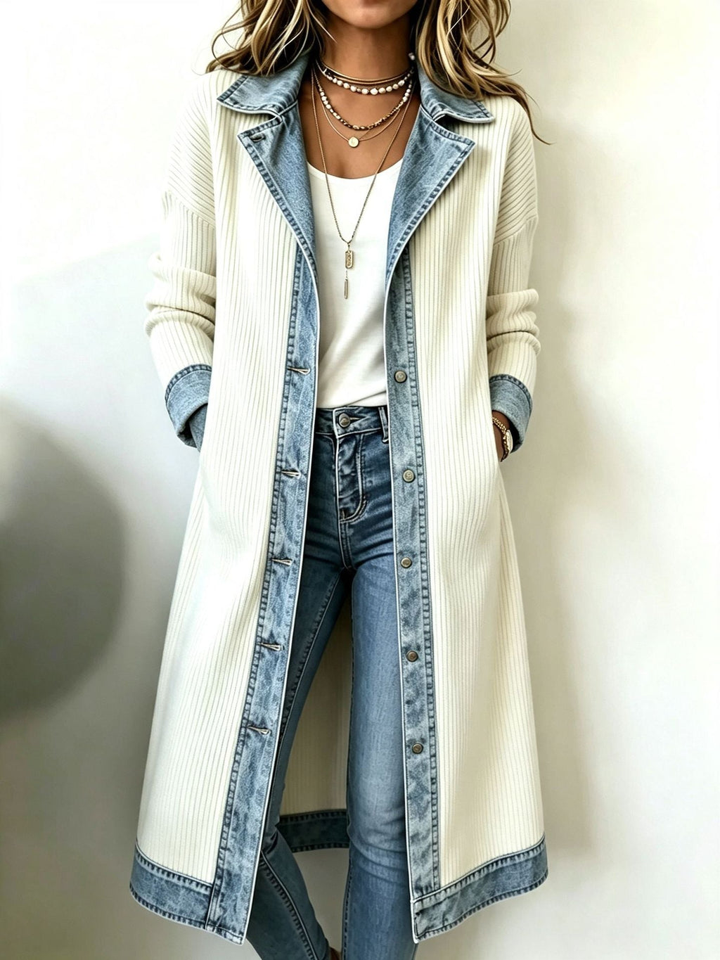 Rosalie™ | Long cardigan décontracté en maille
