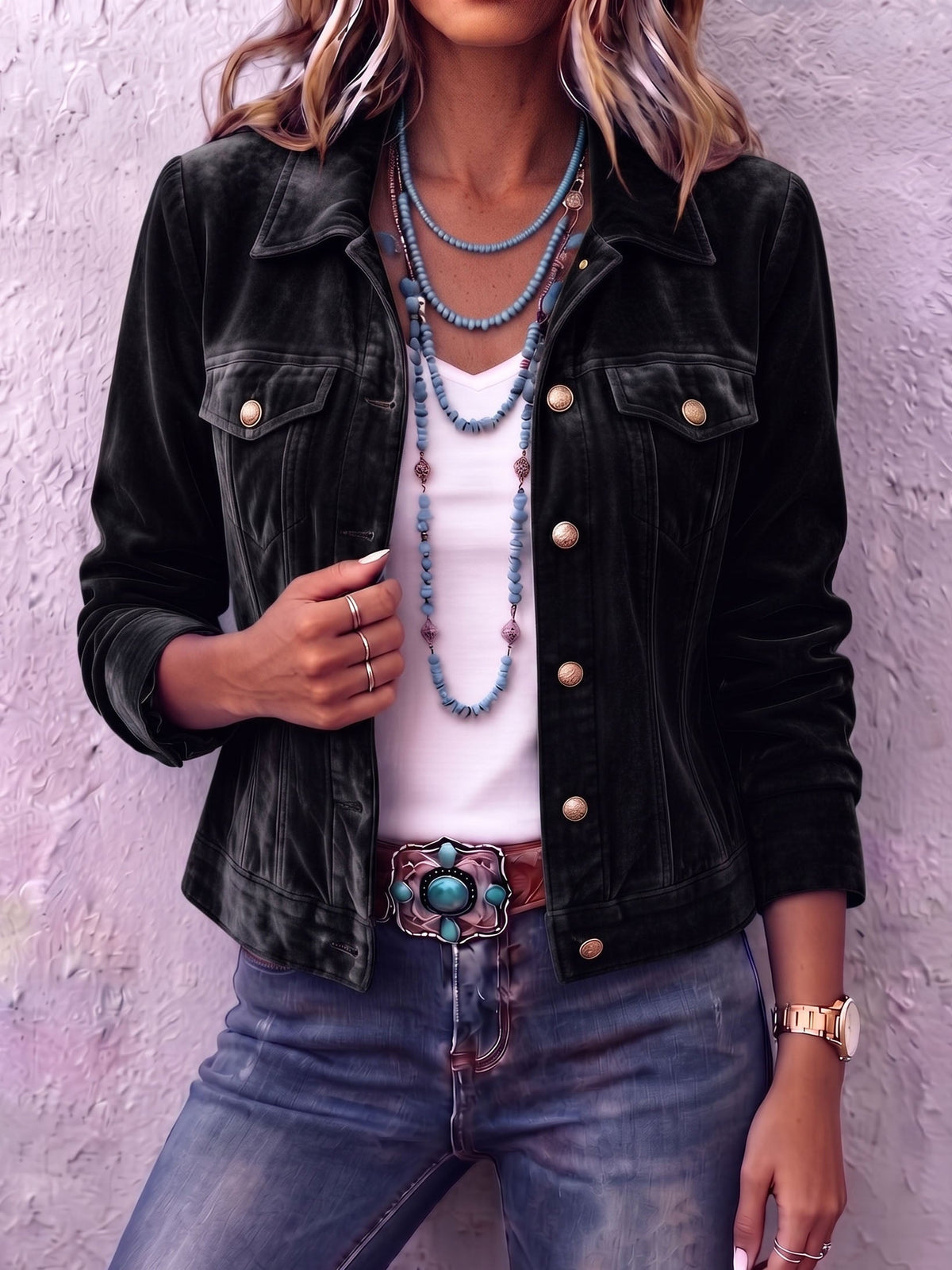 Diane | Veste en velours
