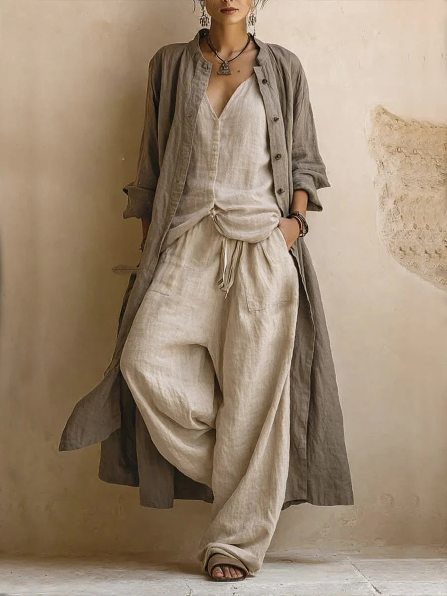 Dahlia | Ensemble doux assorti avec manteau