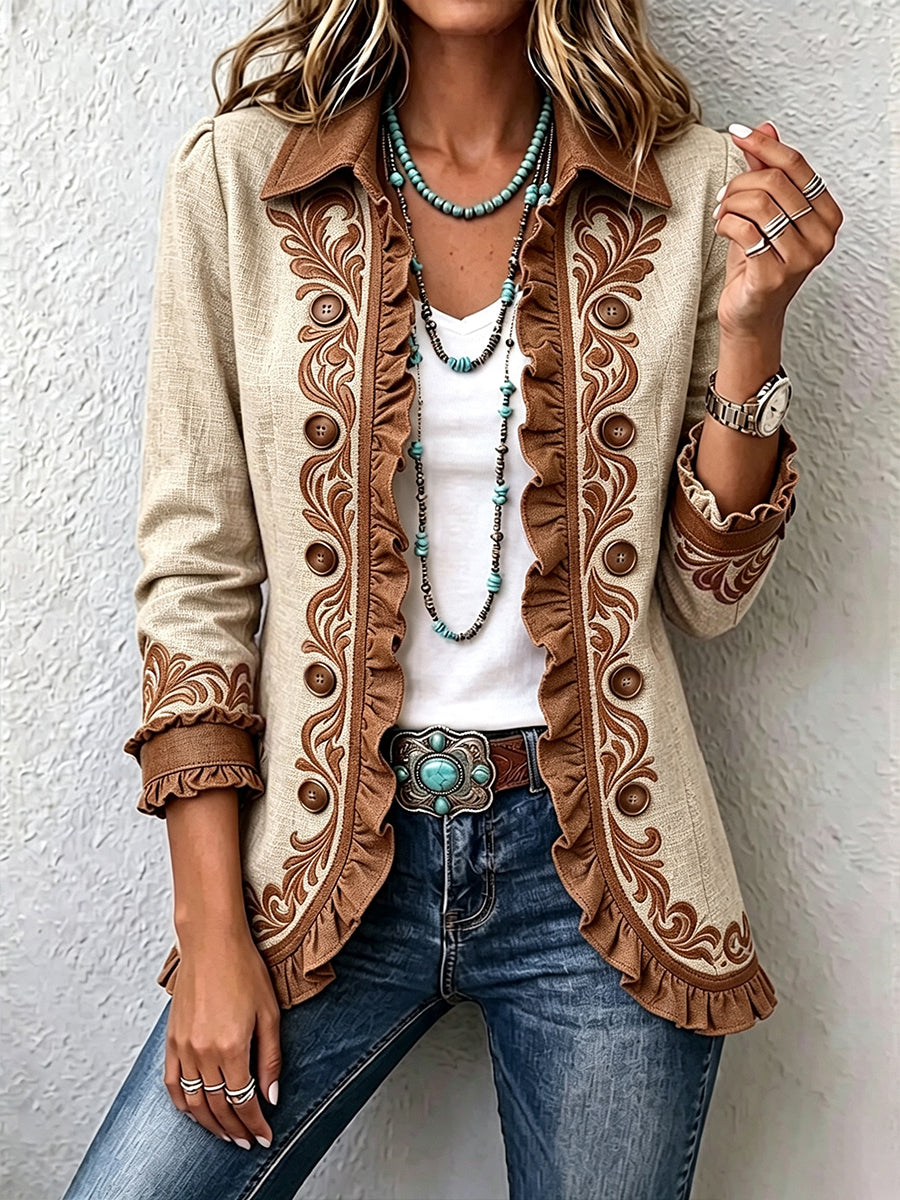 Perrine | Veste fleurie