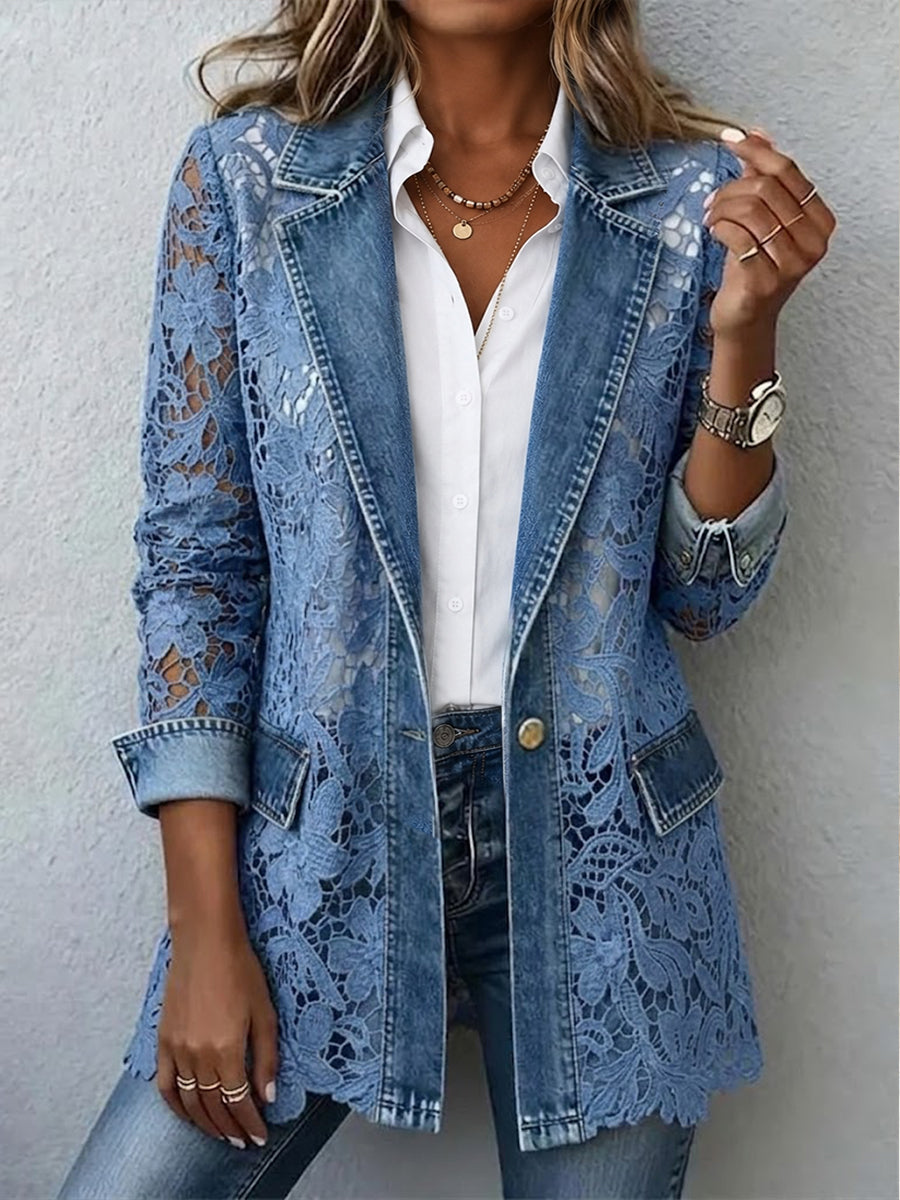 Julie | Blazer à dentelle florale