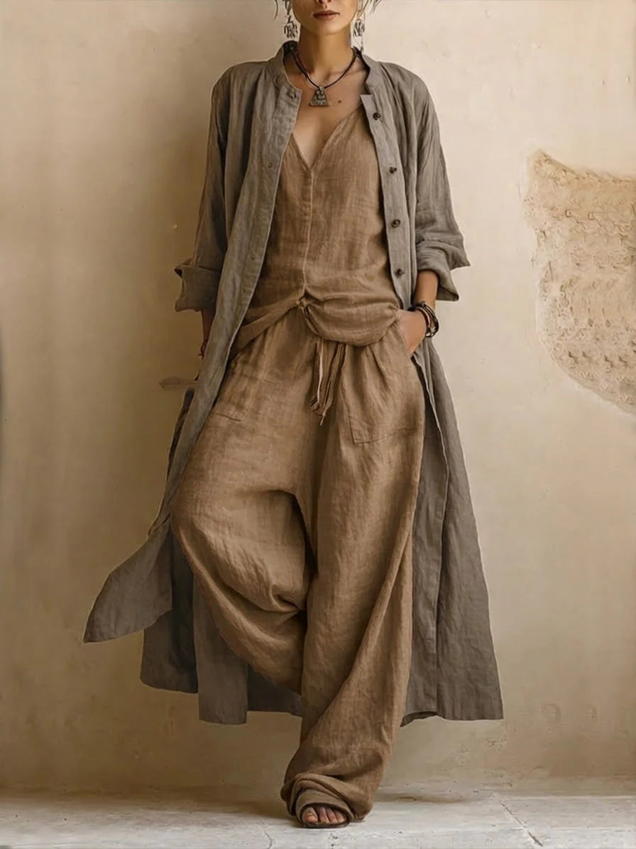 Dahlia | Ensemble doux assorti avec manteau