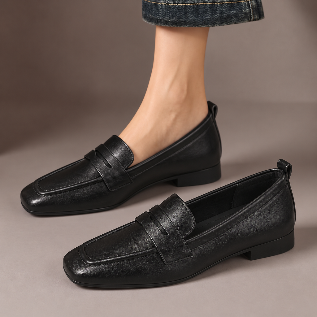 Constance | Mocassins penny à bout carré