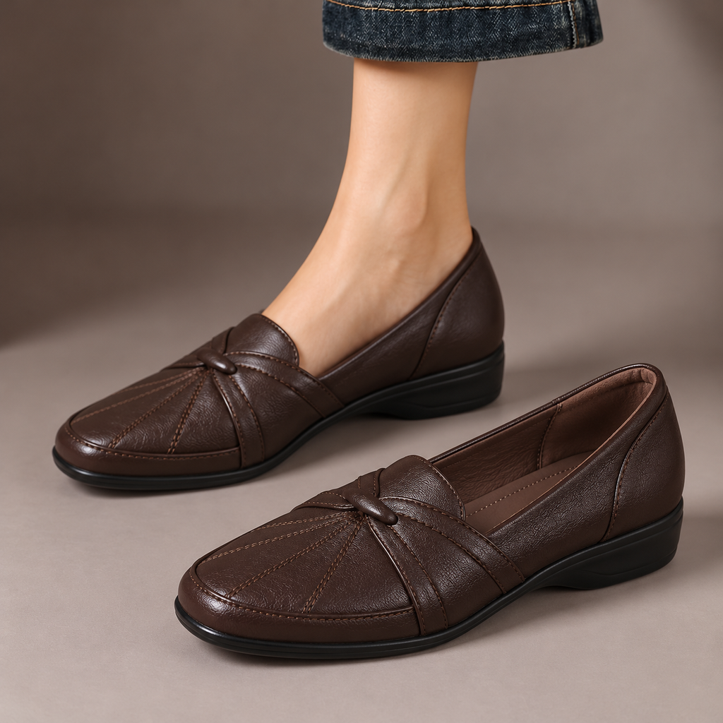 Blandine | Mocassins confort à détail nœud