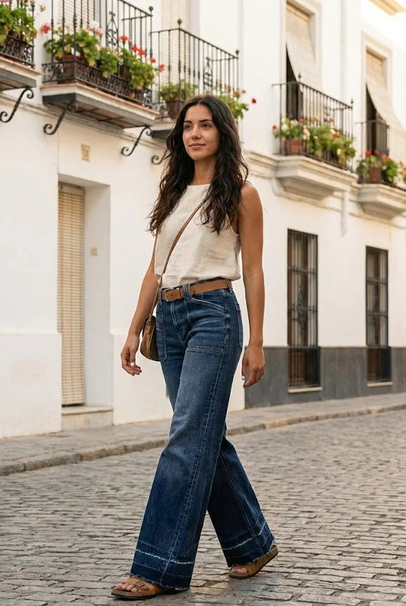 Pantalon patte d'éléphant Lumi