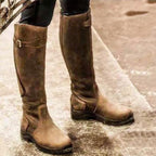 Valentine | Bottes d’équitation hautes à sangle à boucle et zip dorsal