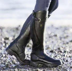 Valentine | Bottes d’équitation hautes à sangle à boucle et zip dorsal