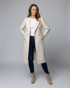 Émeline | Manteau long à double boutonnage