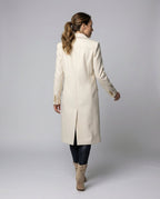 Émeline | Long manteau à double boutonnage
