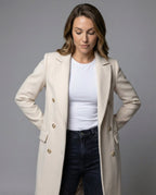 Émeline | Long manteau à double boutonnage
