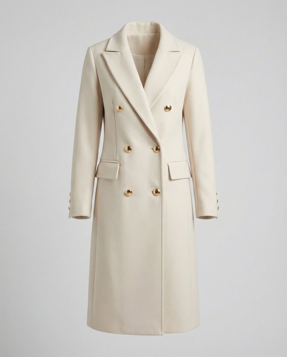 Émeline | Long manteau à double boutonnage