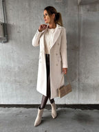 Émeline | Long manteau à double boutonnage