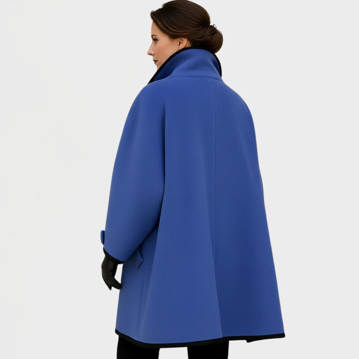 Georgiane | Manteau oversize avec détails contrastés